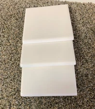 3 pc. Daltile Semi Gloss-# 100 White  4-1/4" x 4 1/4"" Ceramic  Bullnose Tile
