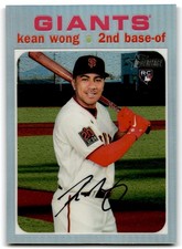 2020 Silver Refractor Kean Wong 410/571 San Francisco Giants #THC-541