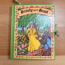 VTG Beauty and the Beast A Peepshow 3D Book 1976 Hanging Pop-Up Chatto & Windus