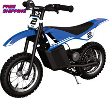 Razor Dirt Rocket MX125 Blue 12V Electric Powered Miniature Dirt Bike for Ch NEW