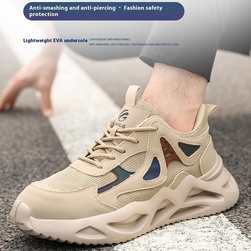 Mens' Sneakers Safety Work Shoes Steel Toe Anti-smash Boots Indestructible Shoes - Picture 2 of 32