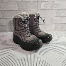 Columbia Girls Snow Boots Size US 3 Insulated Waterproof BY1301-060 Gray 100gram