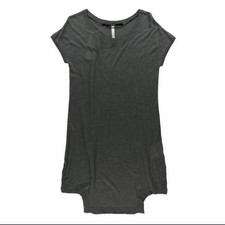 Kensie Womens Sweater Shift Dress, Grey, XS