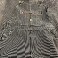 VTG NWT Pointer Brand Overalls Mens 44x29 Hickory Stripe Railroad USA MADE