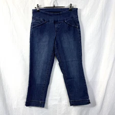 JAG Jeans Womens Size 4 High Rise Straight Leg Pull On Medium Wash Stretch Denim
