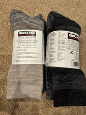 4! Pairs Kirkland Signature Women Ladies Extra Fine Merino Wool Blend Crew Socks