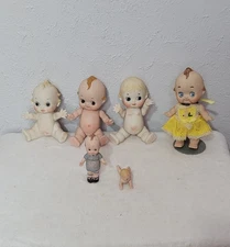 Vintage Porcelain Kewpie Dolls Lot of 6 Baby Dolls