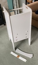 Toddler Tower Wooden Steps Kitchen Helper Pale Grey