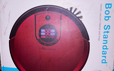 bObsweep Bob Standard Cordless Robotic Vacuum & Mop w/ UV-C Light, Red