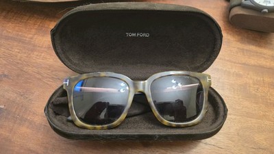 Tom Ford FT0711 Arnaud Sunglasses   Havana / Gold / Purple-Brown Lens w/ Case