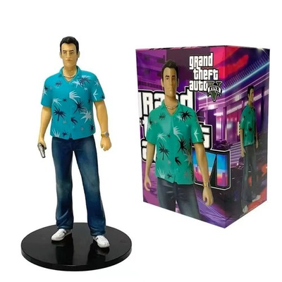#ad Rockstar North Grand Theft Auto Vice City Tommy Vercetti Statue 7quot; Action Figure $18.99