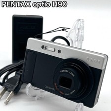 PENTAX Optio H90 Black Silver Compact Digital Camera Gently Used Condition