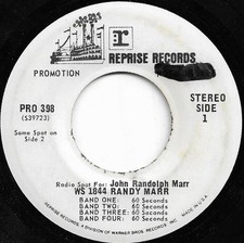 Randy Marr - Radio Spot For: John Randolph Marr, 7", (Vinyl)