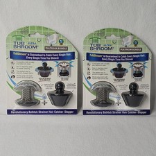 TubShroom Ultra Platinum Stainless Hair Catcher Stopper Combo Stainless Lot of 2