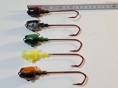 5 Stück Hot Lips Jig 120 Gramm VMC 5150 12/0 RD Pilker Jig Blei