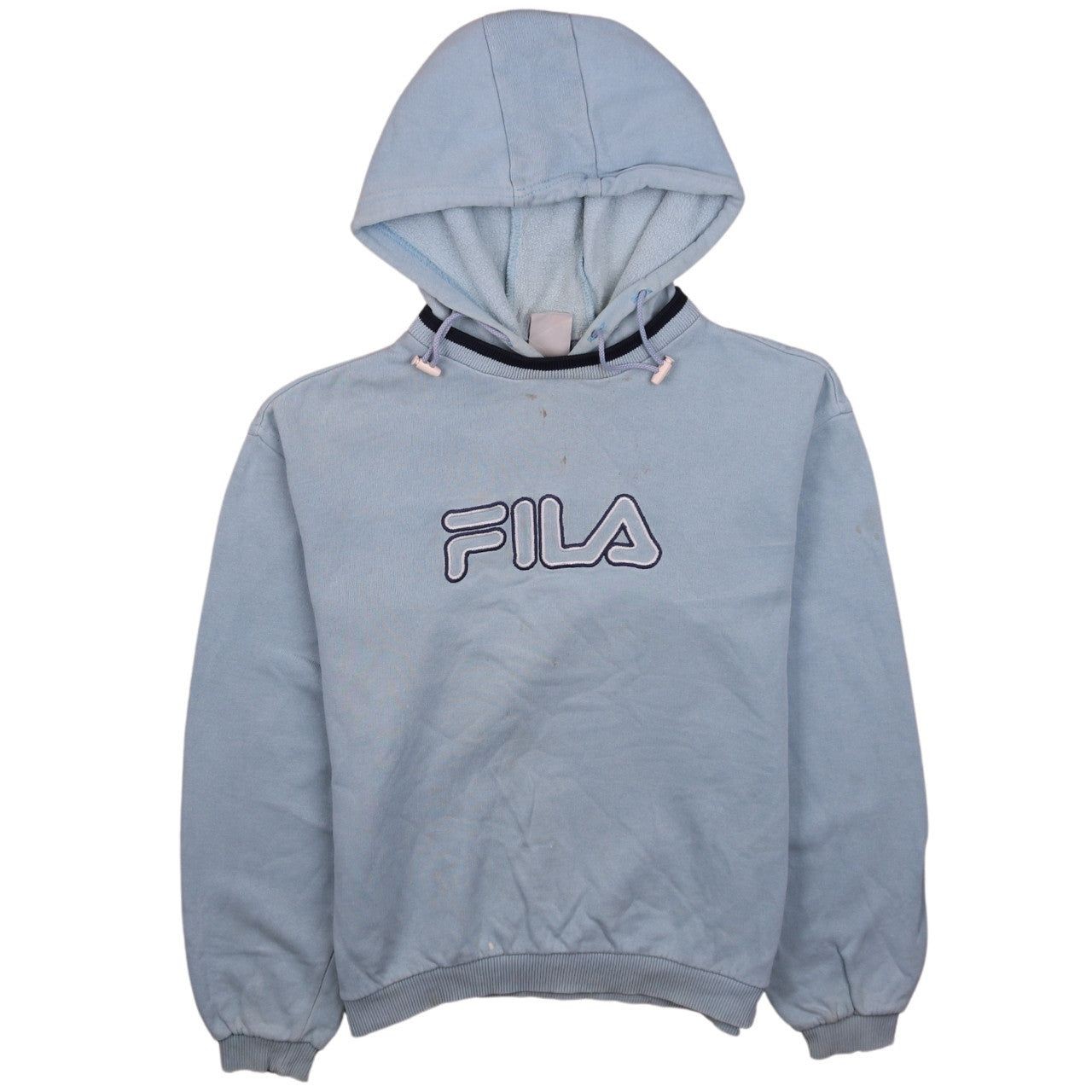 Felpa con cappuccio vintage FILA BLU UOMO S