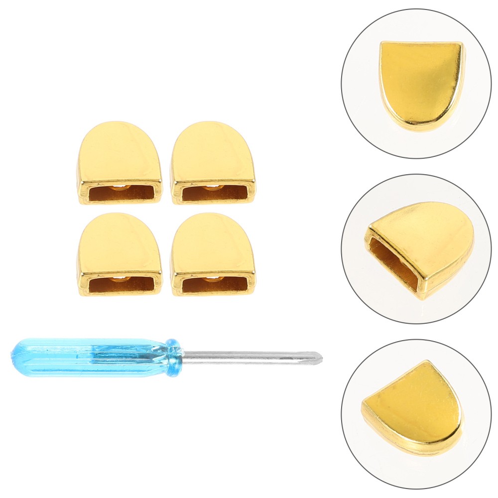 APL Non c'è bisogno di allacciare laccio fibbia per scarpe uomo e donna corde punta terminale berretto