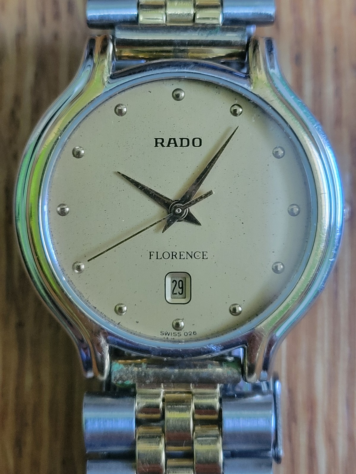 #470 Watch Gold RADO 129.3644.4 Mens Quartz Dial 32mm Florence - vintagewatches.pk