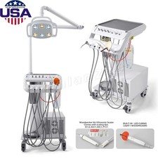 Portable 4H Mobile Dental Delivery Unit System Cart Treatment Work Compressor