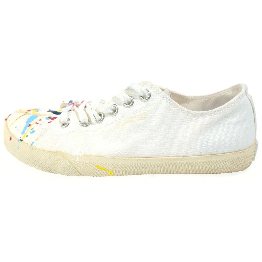 Martin Margiela 22 Size 37 Tabi Paint Process Low Cut Sneakers White S58Ws GcL63