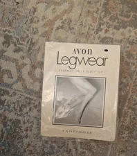 Vintage Legwear Sheer panty top Pantyhose Suntan Size E 
