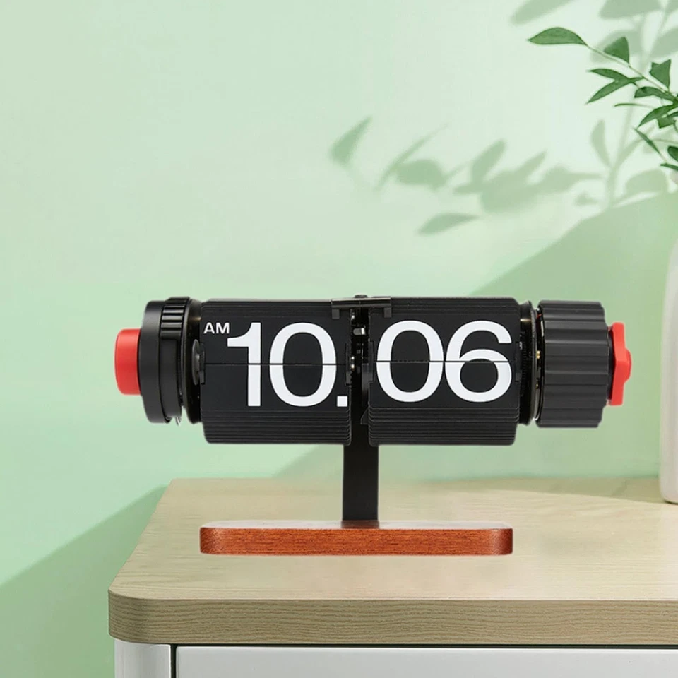 Flip Desk Clock Mechanical Flip Clock Birthday Gift Creative Digital Flip Down - Image 2 of 4
