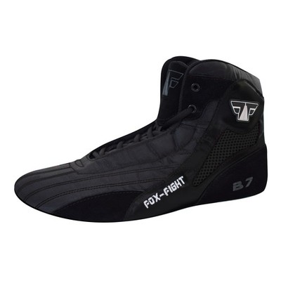 FOX-FIGHT B7 BLACK Sambo Schuhe Leder Wrestling Mattenschuhe Ringer Fitness 