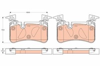 1 X Bremsbelagsatz BremsbeläGe TRW GDB2061 FüR Mercedes-Benz