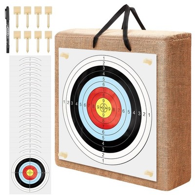 ''20'''' Archery Target for Recurve & Compound Bows, 20 Paper Arrow Targets Incl...