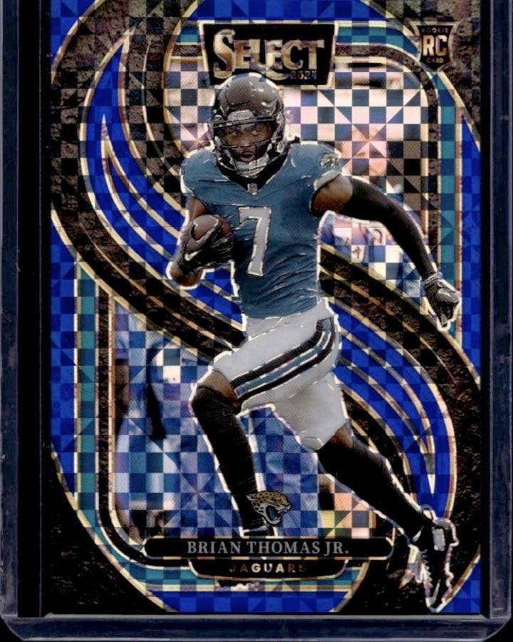 2024 Panini Select #143 Brian Thomas Jr. Blue Prizm #/175