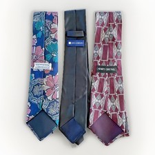 Mens Neck Ties Lot: Van Heusen, Umo Lorenzo, Henry Grethel - Stylish Bundle