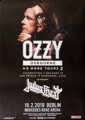 Ozzy Osbourne - No More Tours, Berlin 2019 | Konzertplakat | Poster