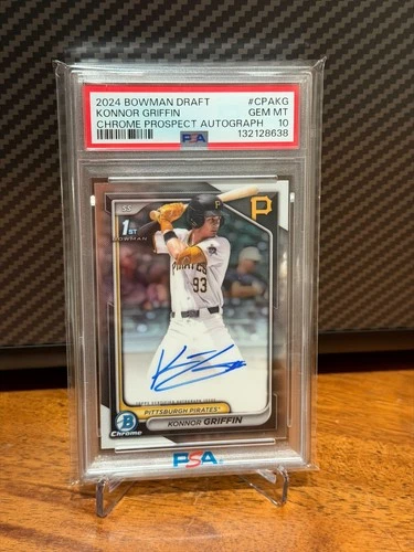 24 Bowman Draft - Konnor Griffin Auto PSA 10 Chrome Prospect Autographs
