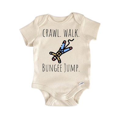 Bungee Jump Jumping Newborn Baby Onesie  Bodysuit