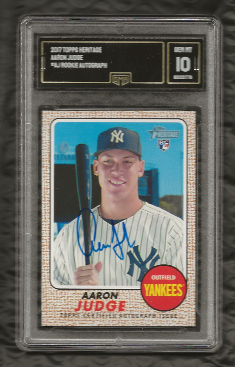 2017 Topps Heritage Aaron Judge Real One Rookie Auto RC #ROA-AJ