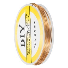 1pcs 0.6mm Craft Wire Beading Copper Wire for Jewelry Making Supply Bright Gold