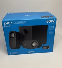Logitech Z407 2.1 Bluetooth Computer Speaker System, Wireless Control 80 WATTS