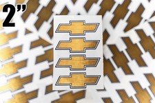 4-chevy Camaro Silverado Tahoe 2 Center Cap Gold Bowtie Decals 20 22 Wheels