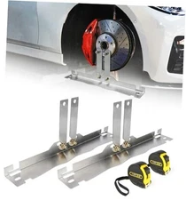 Upgraded Wheel Alignment Tool with Connection Sheet, Heavy Duty Stainless 
