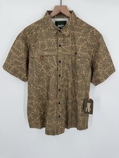 NEW Howler Brothers Tidepool Tech Shirt Men  s Large Floral Print Short Sleeve