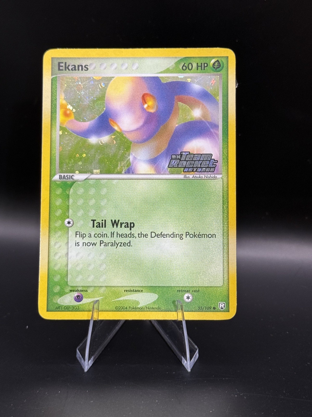 Ekans - 55/109 - Pokemon Ex Team Rocket Returns Reverse Holo Rare NM