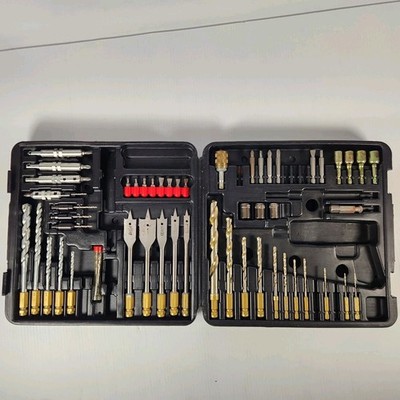 Craftsman Speed-Lok Drill Bit & Driver Set Case Spade Bits Hole Saws