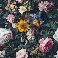 Floral Peel and Stick Wallpaper Vintage Contact Paper 16.9inchx118.1inch