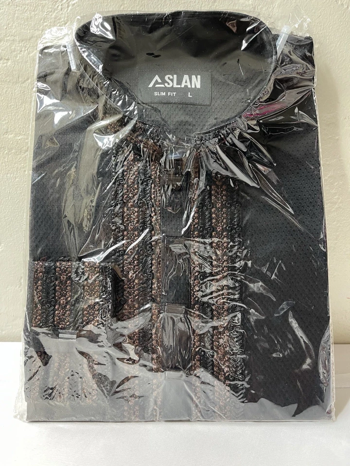 Aslan Luxury bordado panjabi slim fit talla L Foto 3 de 4