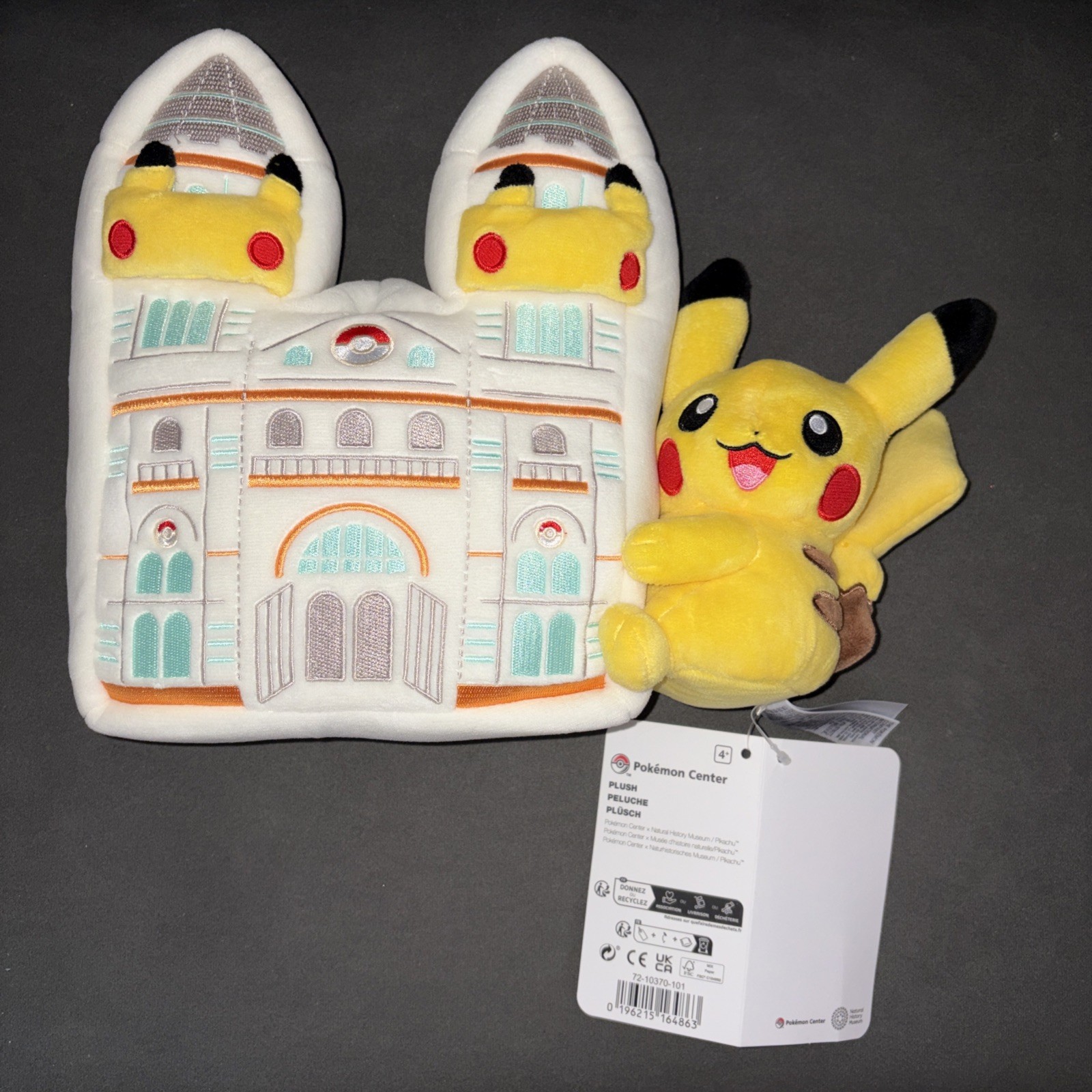 Pokémon x Natural History Museum PIKACHU at the Museum Plushie - Brand New