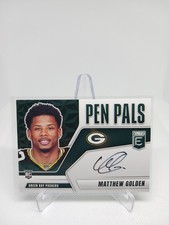 2025 Donruss Elite Matthew Golden Pen Pals RC On Card Auto Packers Rookie🏈🏈🏈