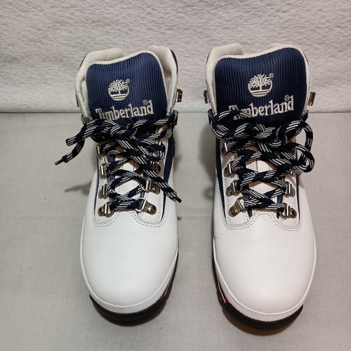 Timberland Euro Hiker Boots Vintage 90's Y2K Size 8.5M White/Blue #56313 - Bild 2 von 10