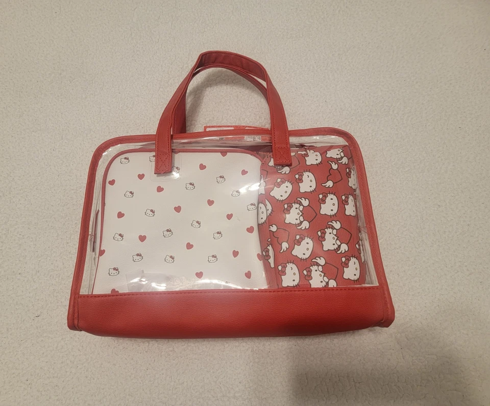 Hello Kitty 3 Pc Makeup Cosmetic Travel Bag Set Primark Exclusive NWT - Image 3 of 4
