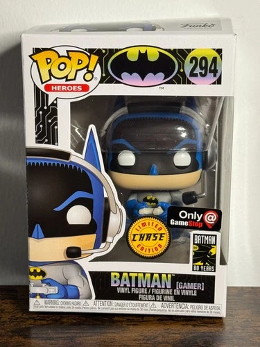 Batman Gamer Funko POP! Heroes #294 GameStop Exclusive Chase