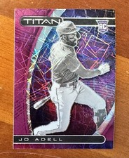 2021 Panini Chronicles - Titan Jo Adell #14 Purple Velocity Prizm (RC)